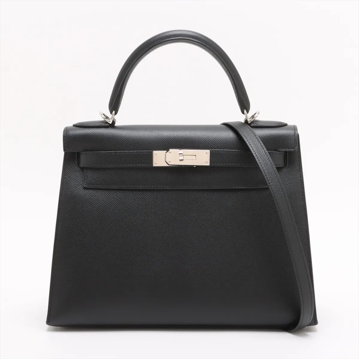 Hermes Kelly 28 Black Epsom