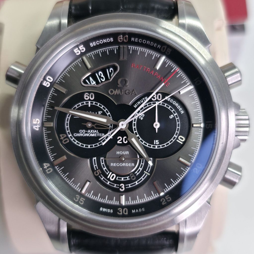 OMEGA デヴィル クロノスコープ ラトラパンテ 422.13.44.51.06.001 高価買取いたしました