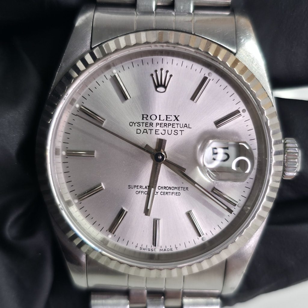 ROLEX デイトジャスト 16234 シルバー文字盤 高価買取いたしました