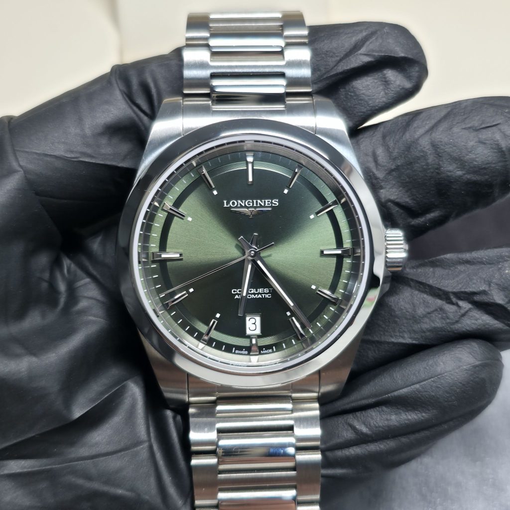 Longines コンクエスト L3.720.4 グリーン文字盤 2026 高価買取いたしました