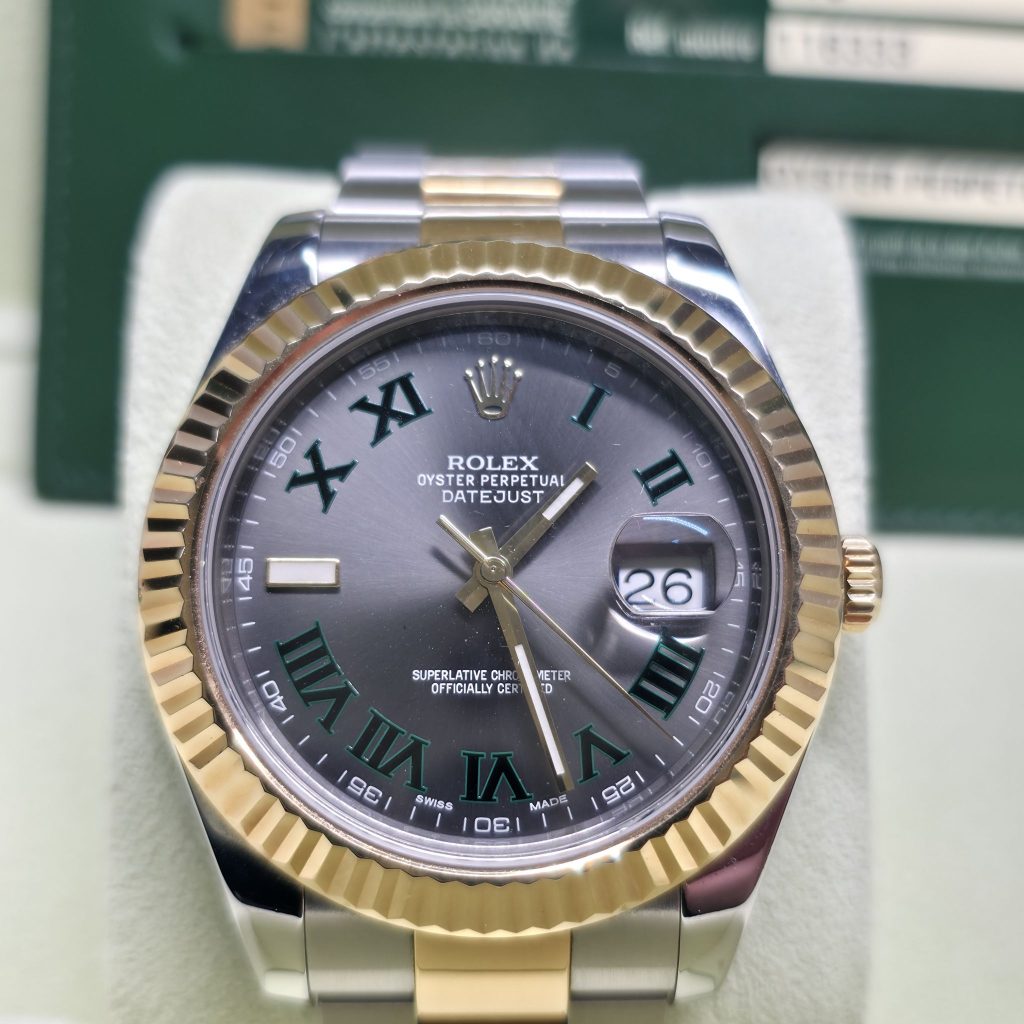ROLEX デイトジャスト41 126333 スレートローマン SS×YG 高価買取いたしました