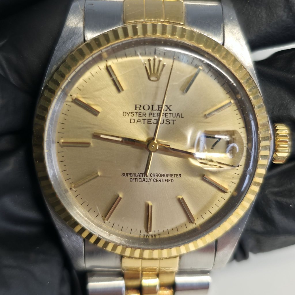 ROLEX デイトジャスト 16013 シャンパン文字盤 高価買取いたしました