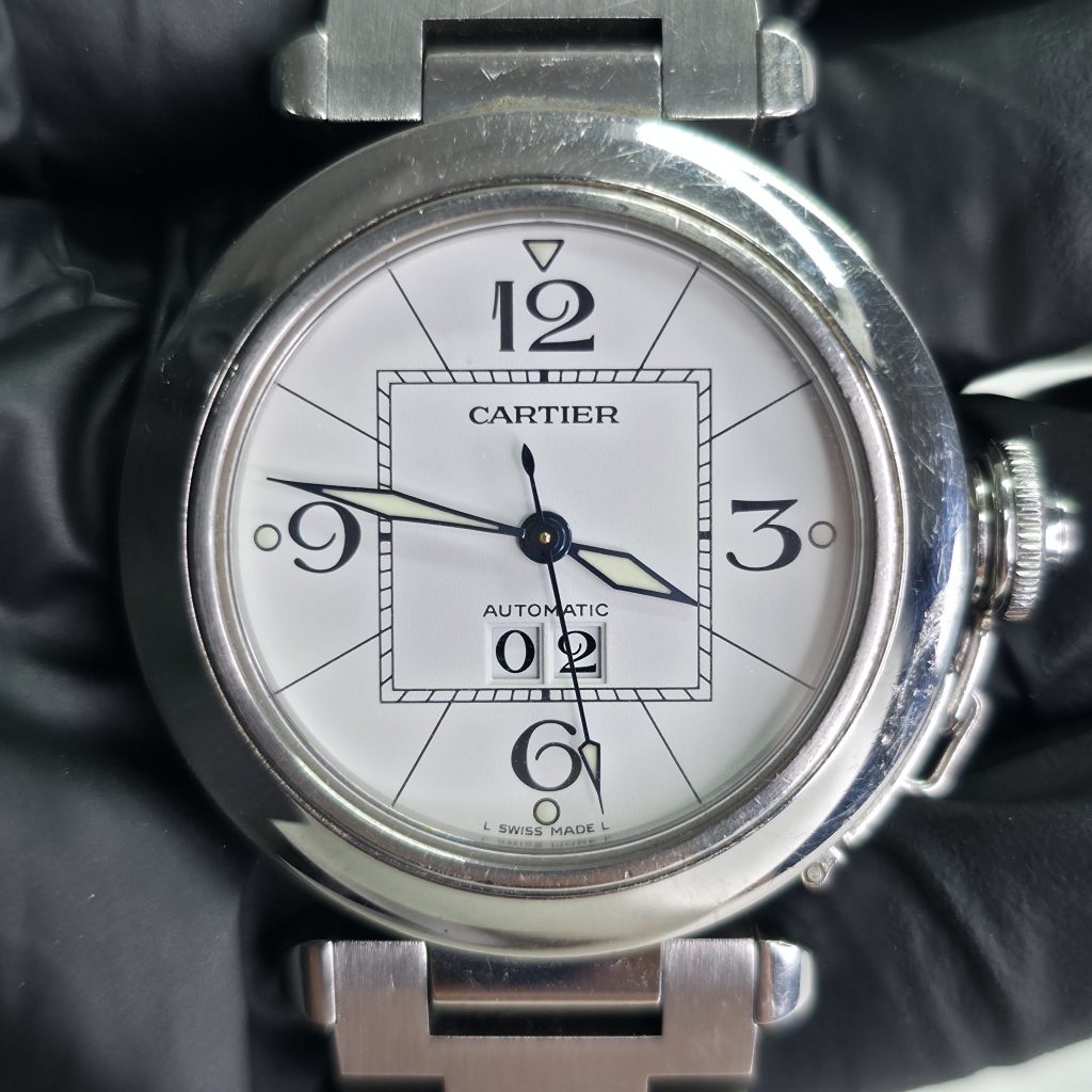 Cartier パシャC W31055M7 2475 ホワイト文字盤 高価買取いたしました