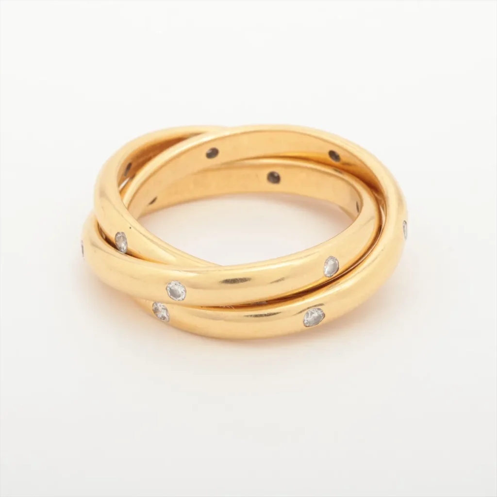 Cartier トリニティ ダイヤ リング 750(YG) 11.0g 高価買取いたしました