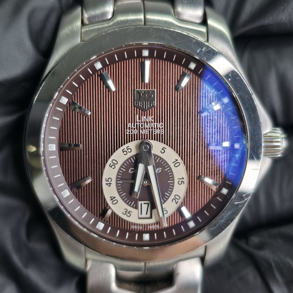 TAG Heuer リンク WJF211C ブラウン文字盤 高価買取いたしました